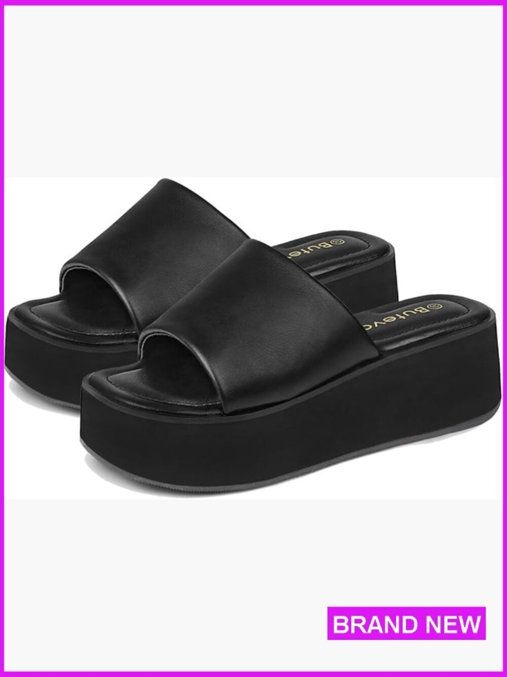 Chunky Platform Sandals Wedge Slides Y2K Casual Summer Slip On Comfort
